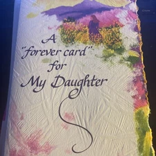 BLUE MOUNTAIN ARTS "A-forever Card  MY DAUGHTER..." DAUGHTER CARD