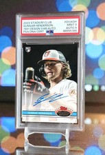 1991 Logo Variation Gunnar Henderson /25 Auto RC 2023 Topps Stadium Club POP 1