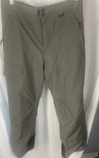 Slalom Youth Snow Ski Pants Insulated Nylon Pockets Army Size XL 14-16 Youth