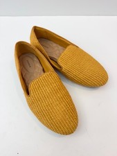 Birdies Women's Woven Textured Raffia Starling Loafers Size 8.5 Slip On Beige