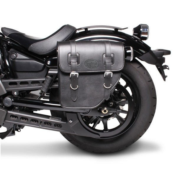 Satteltasche FüR Yamaha XVS 125 Drag Star Texas Schwarz Links-image