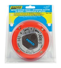 Seachoice 11501 Red Plastic 50V 2/All/1/Off Battery Selector Switch One Size