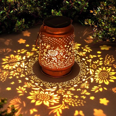 Solar Lanterns Outdoor Garden Decor,Sunflower Birthday,Retirement Gifts for W...