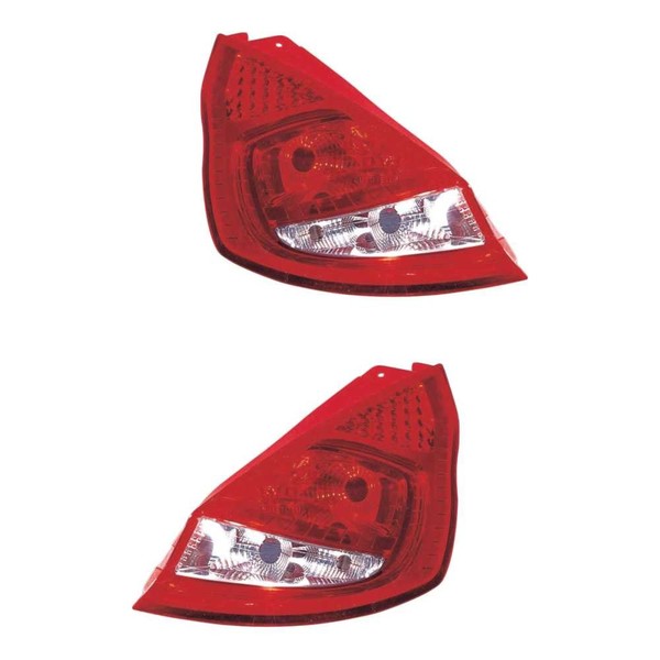 RüCkleuchten Heckleuchten Set Links & Rechts Rot FüR Ford Fiesta VI-image