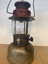 AGM Vintage Model 3016 Lantern with Coleman Globe Burgundy Red