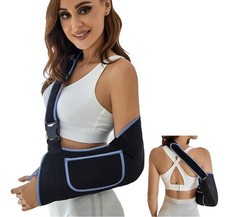 Arm Sling Shoulder Immobilizer-Rotator Cuff Support Brace-Comfortable Medical L 