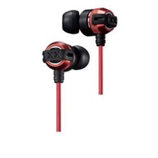 JVC HA-FX33XM-R Earphones In-Ear Red with Remote  Carrying Case
