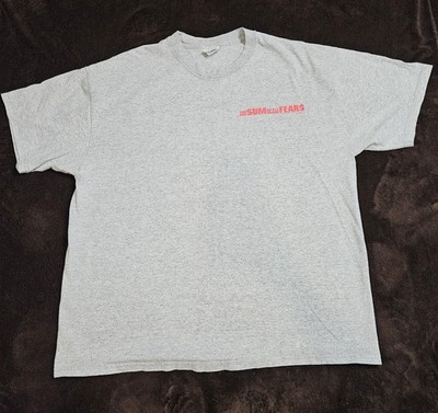 Vintage 2002 The Sum of All Fears Move Promo T-Shirt Gray Size XL