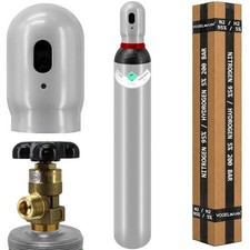 Pr&uuml;fgas 95% Stickstoff / 5% Wasserstoff 10L 200 bar Gasflasche Voll Neu