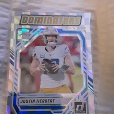 2025 Panini Donruss Dominators Justin Herbert #DOM-JHT Chargers Football Card