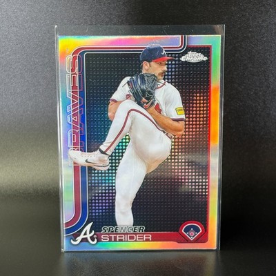 2025 Topps Chrome Spencer Strider Lightboard Logo Case Hit SP Atlanta Braves