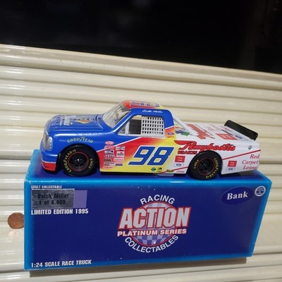 Action 1/24 #98 1995 BUTCH MILLER RAYBESTOS Super Truck BANK Nu in C9 Mint Box