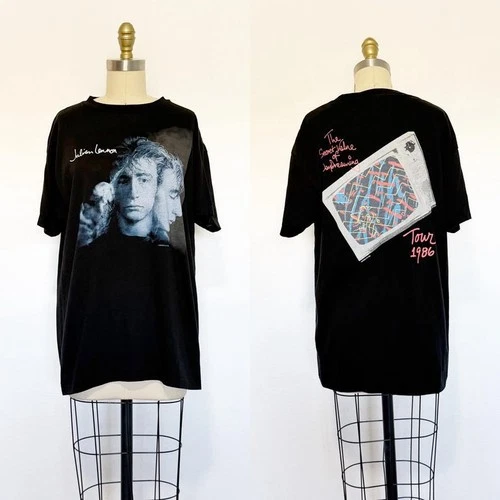 Julian Lennon T Shirt / Tour T Shirt / Vintage Concert 1980s vintage concert t-shirt, vintage, single stitch, B+ condition