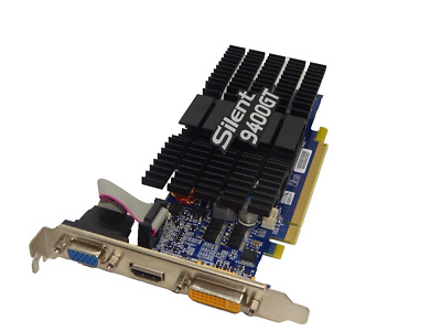 ECS GeForce 9400 GT 1GB DDR2 PCI-e  SILENT GRAFIKKARTE  DVI  VGA HDMI  #GK9257