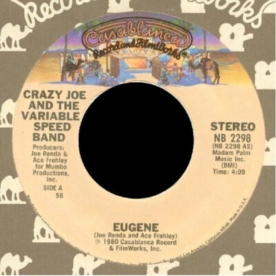 Joe Renda & The Variable Speed Band Eugene Vinyl Single 7inch NEAR MINT
