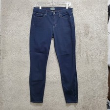 J.Crew Toothpick Jeans Womens 28 Blue Denim Stretch High-Rise Skinny Leg Zip Fly
