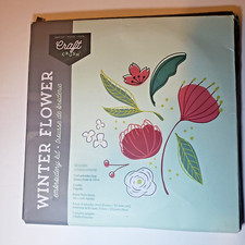 Winter Flower Embroidery Kit- New open box -kit package unopened-New
