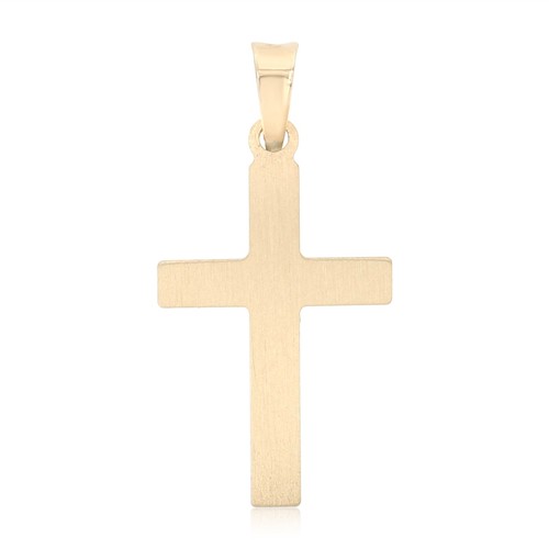 14K Yellow Gold Religious Jesus Cross Pendant For Necklace or Chain - 第 2/5 張圖片