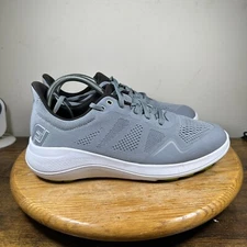 FootJoy FJ Flex Spikeless Gray White Golf Shoes Sneakers Mens Size 8 XW 56142