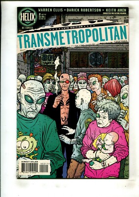 TRANSMETROPOLITAN #2 (9.2) DOWN THE DIP!! 1997