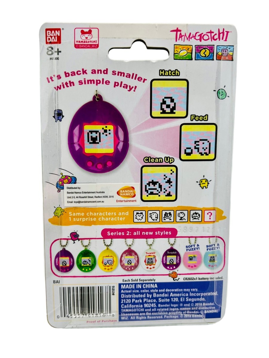 Translucent Green With Yellow) Tamagotchi mini. 20th Anniversary