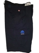 Size 32 Red Kap Black Mopar Used Work Shorts Cargo Pockets Industrial Uniform