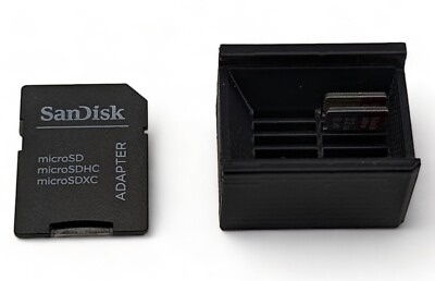 Micro SD Karten Aufbewahrungsbox mit SD Adapter Deckel (3D Gedruckt)