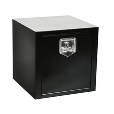 Steel 18"X18"X18" Black Underbody Truck Toolbox Trailer Pickup Storage Tool Box