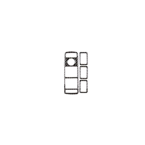 For Benz GLK 2008-2015 Real Carbon Fiber Window Lock Lift Panel Trim Frame 4PCS - Picture 7 of 10