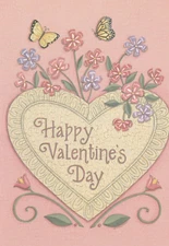 Saltbox illustrations Valentine's Day Card with Envelope YOU MAKE MY HEART BLOOM