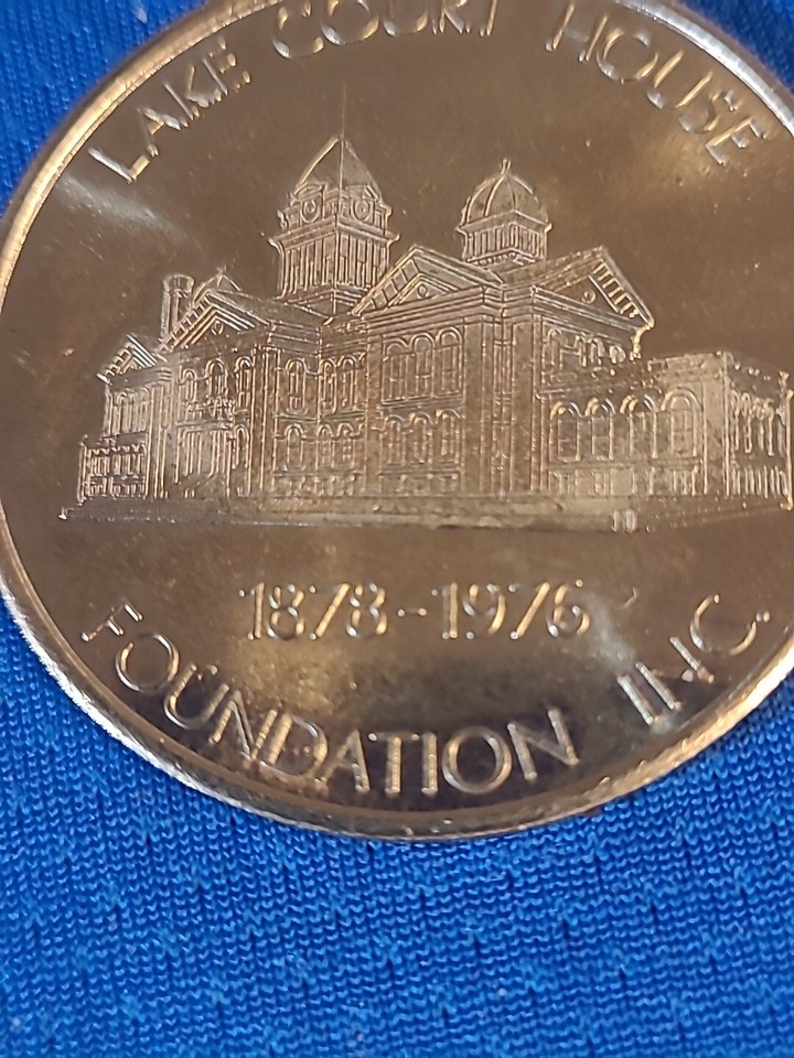 Vtg 1976 Silver Coin Lake County Indiana Court House Comm. Fine Silver .77 Oz eBay