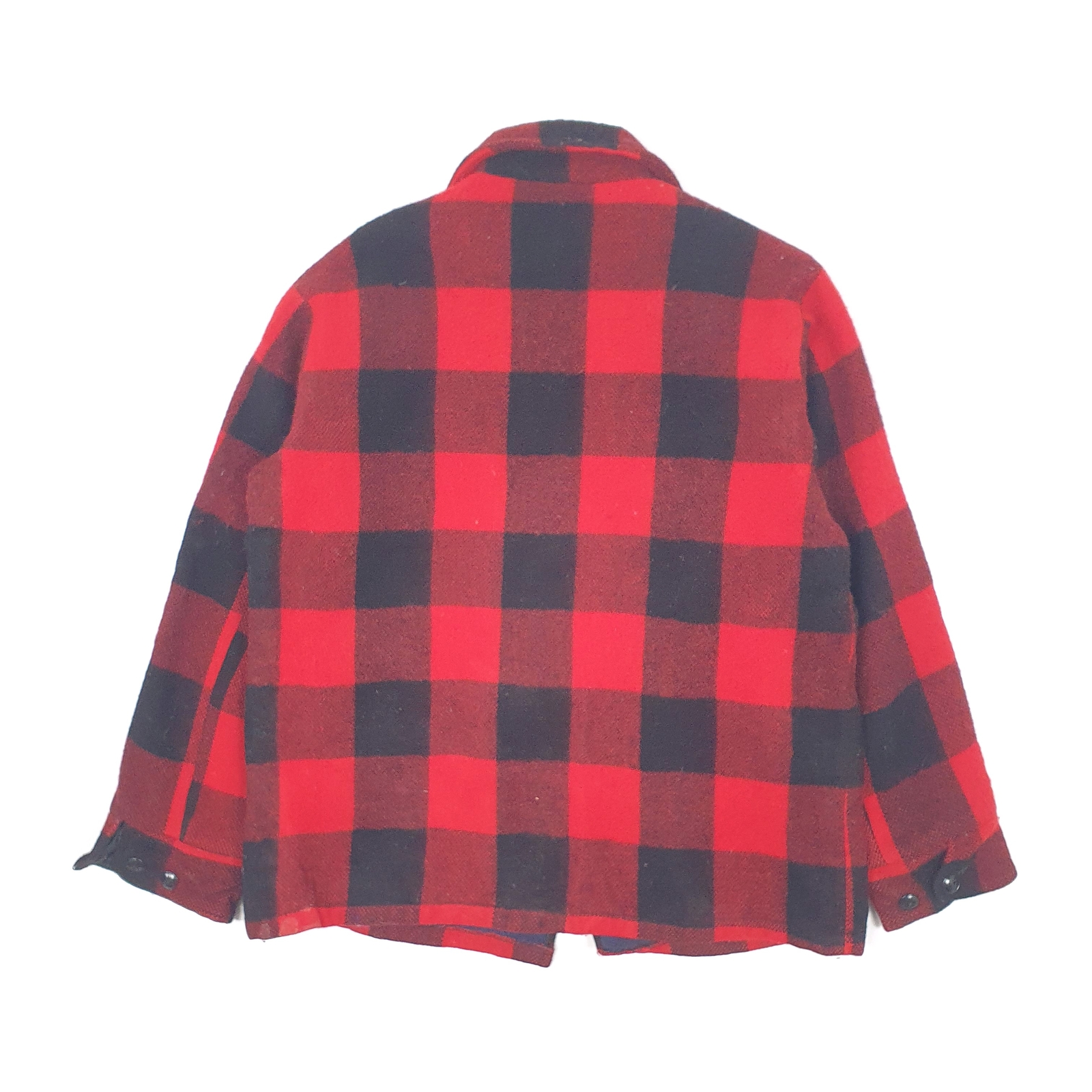 WOOLRICH Wool Jacket Coat Vintage 1960s Plaid Mackinaw Mens M image 4