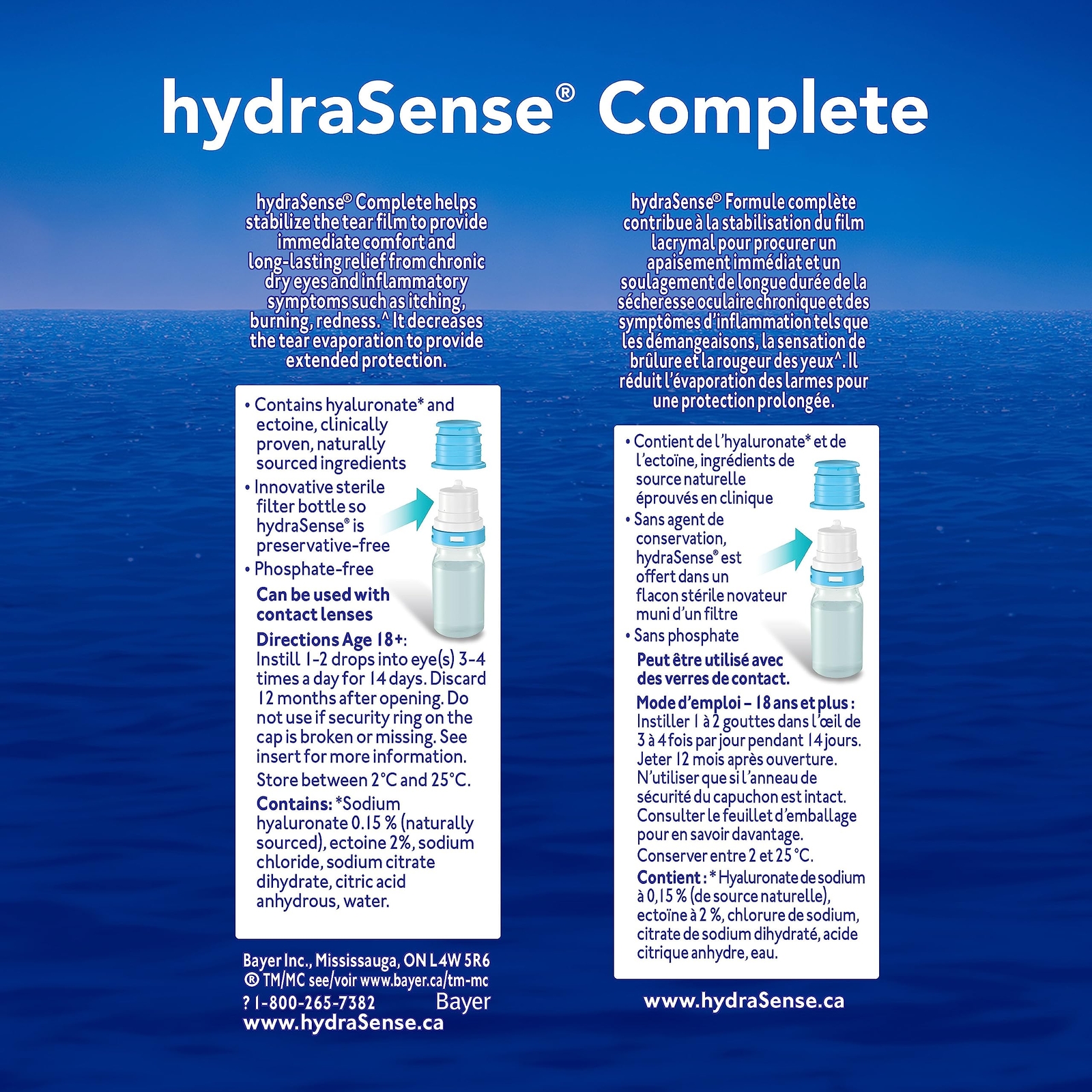 hydraSense Complete Eye Drops For Dry Eyes - Preservative Free Eye Drops For ...