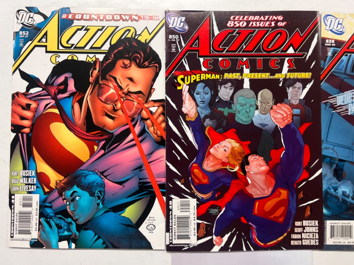 3 Action Comics DC Comic Books # 838 850 852 Batman Superman Robin