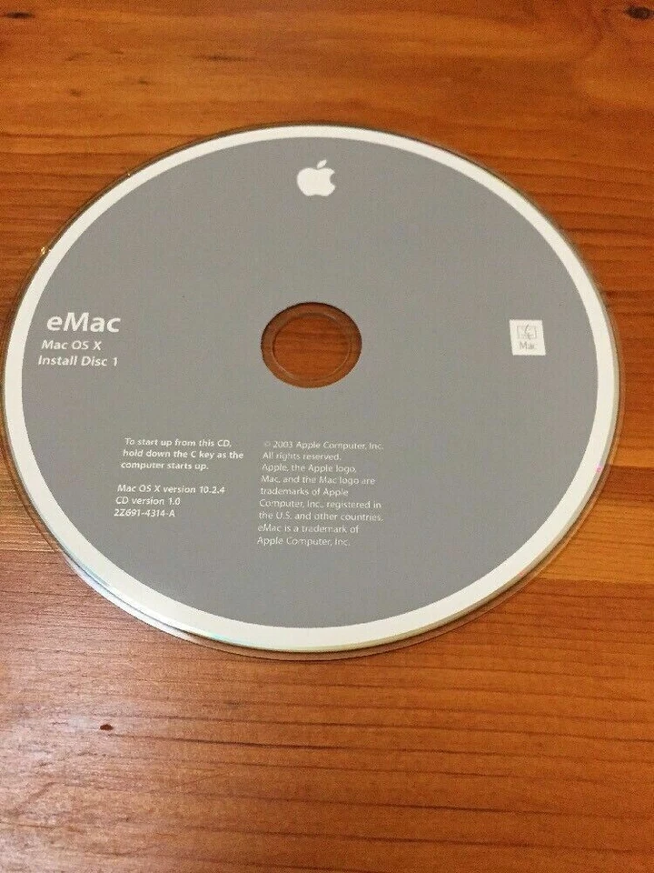 Mac Macintosh eMac OS 10.3 X Install Software Discs CDs 10.3.4 Panther 2003 - Image 2 of 4