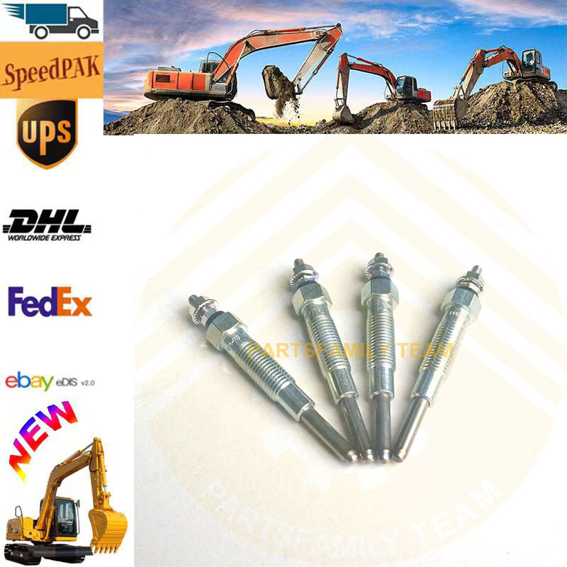 S4L Engine Plug Glow set For Mitsubishi S4L2 Compact Tractor TCM Forklift Loader