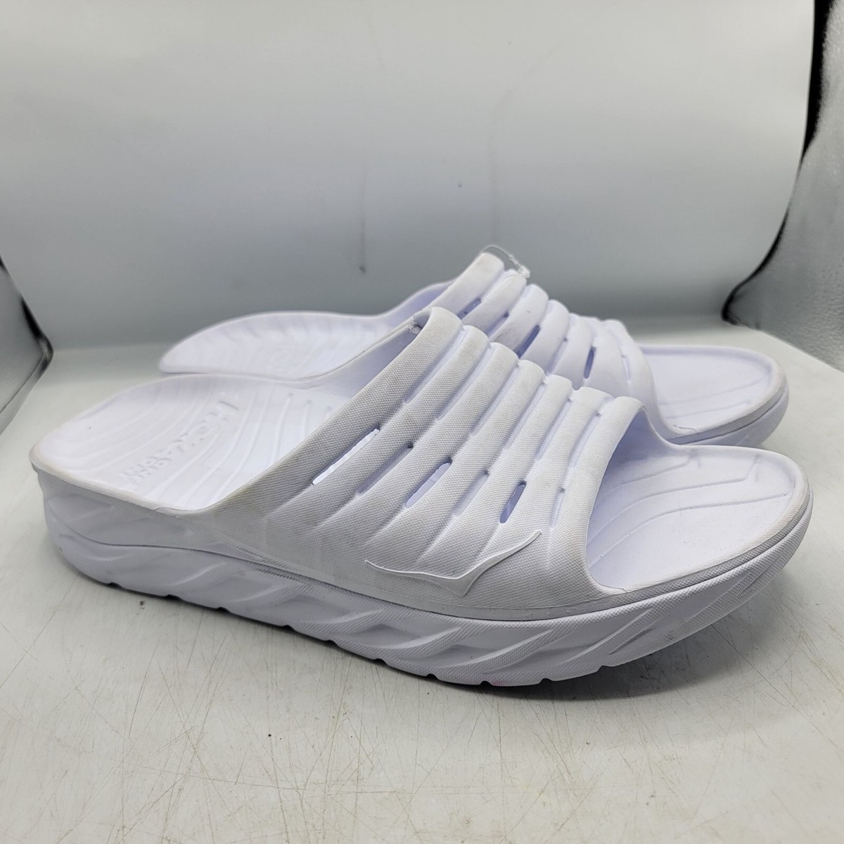 Hoka One One Ora Recovery Slide Mens 14 White Slip On  display picture 3