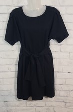 New Express Black Belted Dress Small