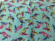 36" Fabric Door Draft Stopper Snake, Turtles Keeps cold out, Unfilled Free Ship