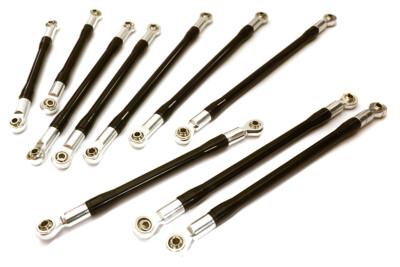 Kit Linkage In Alluminio Integy – 10 Pezzi – Per Rock Crawlers 1.9/2.2 – OBM-1635GUN