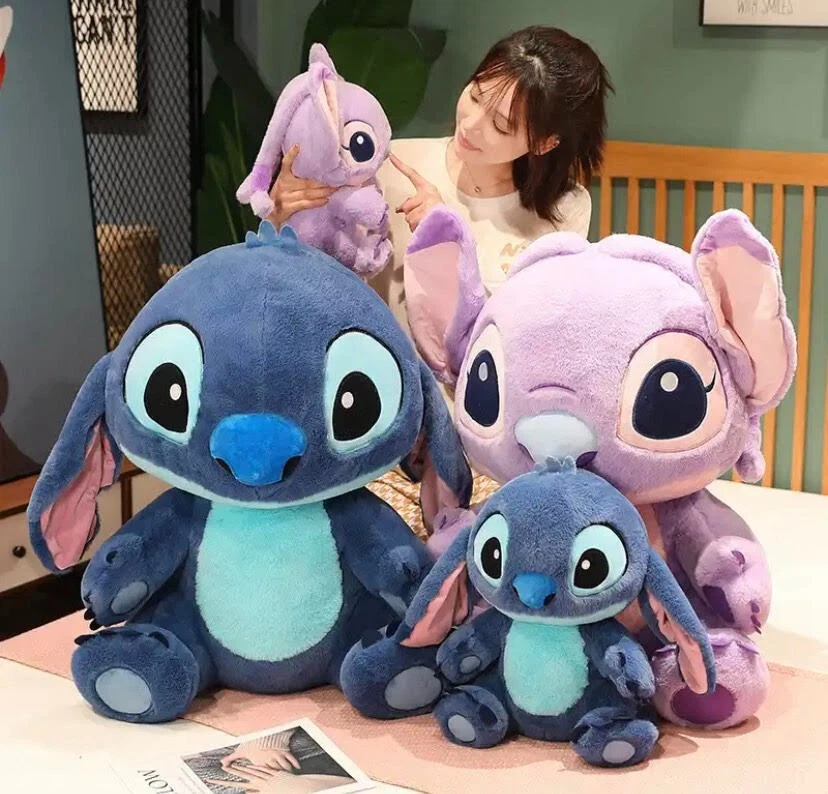 pupazzo lilo & stitch gigante rosa e blu✓