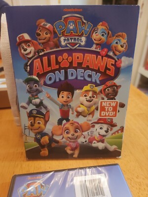 New Sealed Nickelodeon PAW PATROL: ALL PAWS ON DECK W/ Slipcover