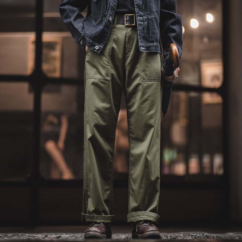 ベイカーパンツ OG-107 60s Fatigue Utility Pants Vietnam War OG-107 Utility Fatigue Pants | Baker Trousers