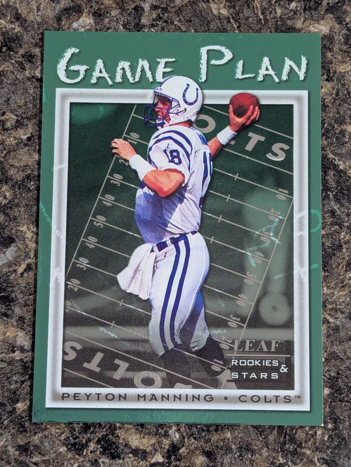 1998 Leaf Rookies & Stars Donruss Peyton Manning #2 Game Plan 2445/5000