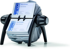 Visifix Flip Rotary Business Card Holder - Includes 200 Pockets for Holding 400