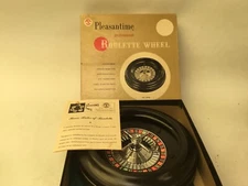Vintage 1958 Pacific Game Company No 122 Pleasantime Toy Casino ROULETTE Set 