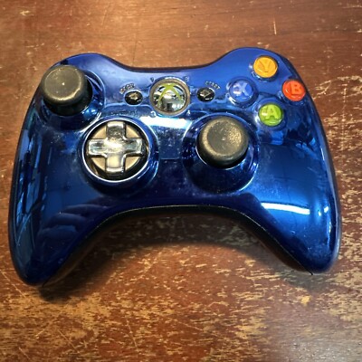 Microsoft XBOX 360 Wireless Controller Special Edition Chrome Blue
