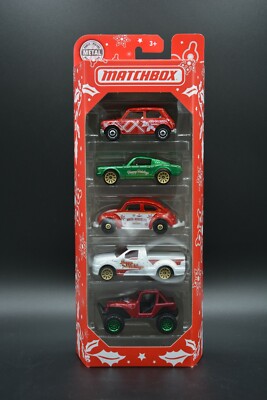 Matchbox 2020 5er Set GMN02 MBX Happy Holidays X-Mas Mini Ford VW BRANDNEU OVP 
