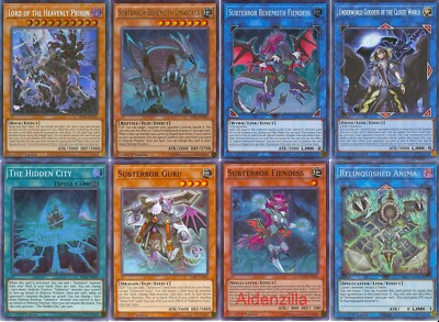 Yugioh Subterror Deck - Behemoth Umastryx Guru Fiendess Hidden City