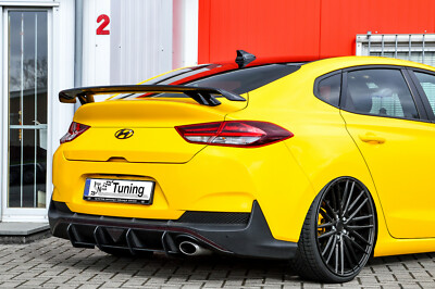 Racing Heckansatz Heckeinsatz Diffusor aus ABS für Hyundai I30 N-Line Fastback